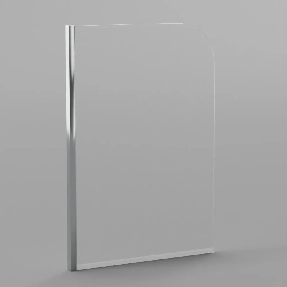 Bath Glass Curtain With Water Drops