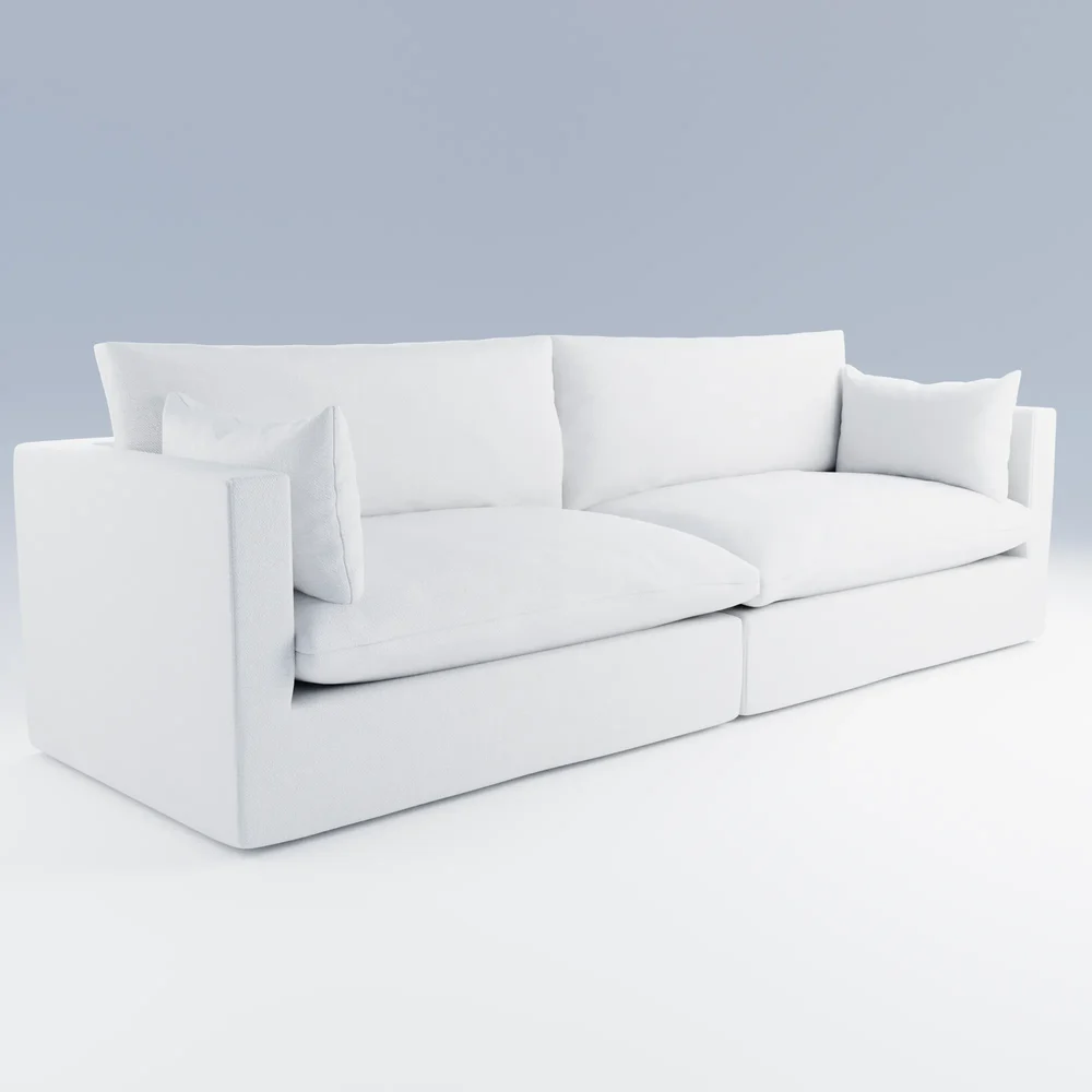 Unwind 2-Piece Sofa White