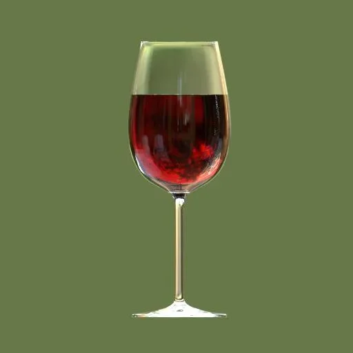 Bordeaux Wine Glass Full