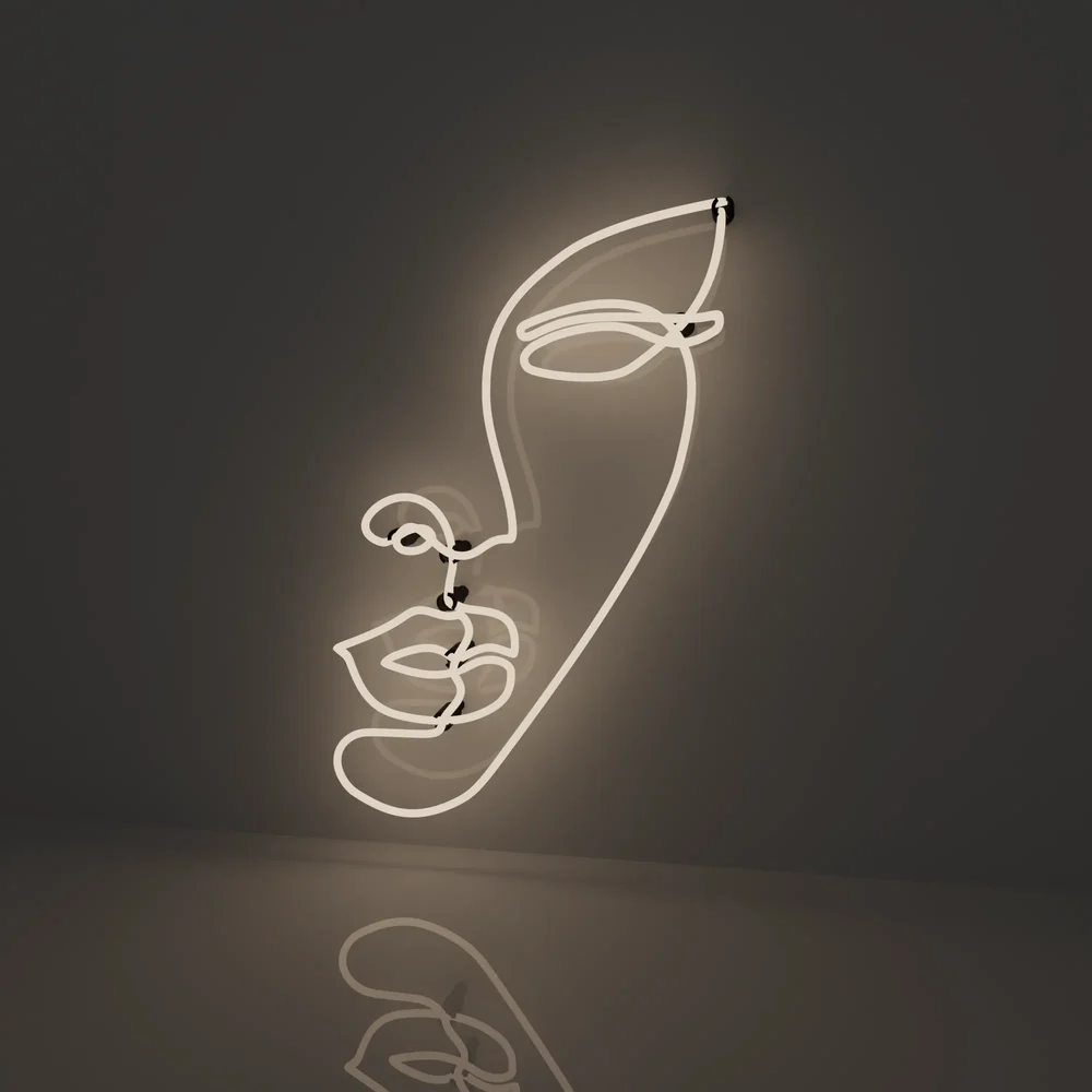 Neon Wall Light Face 02