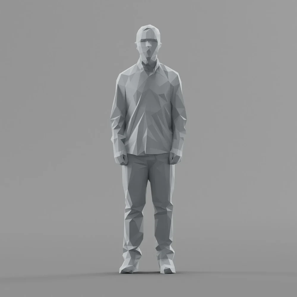 Lowpoly Male Standing