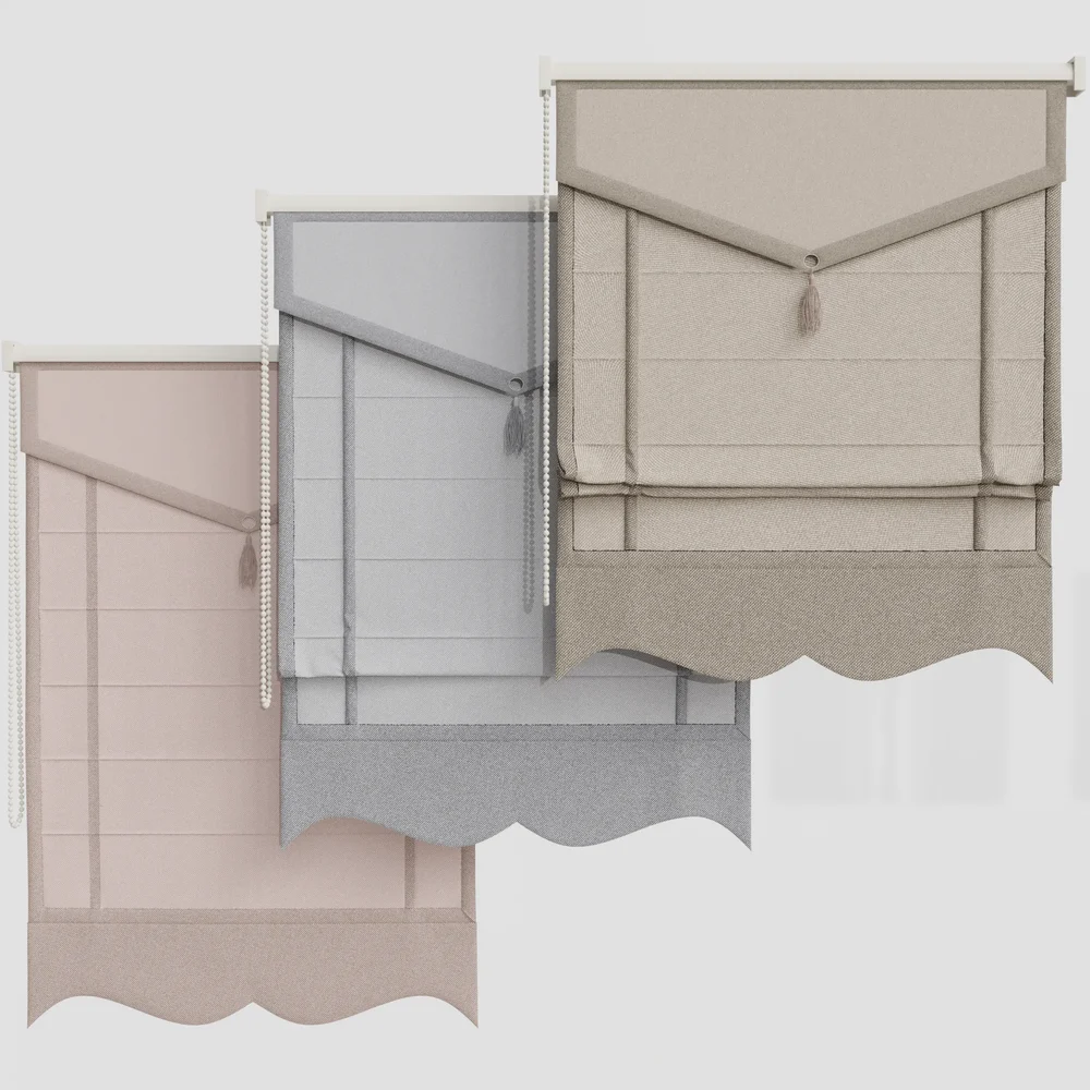 Gd Roman Blinds Curtain Set