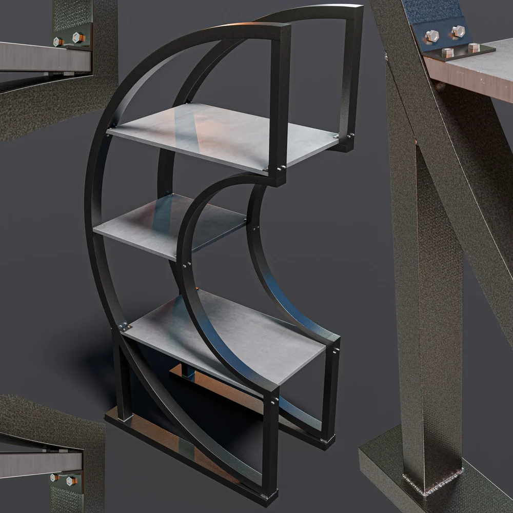 Woden Metal Circle Shelf