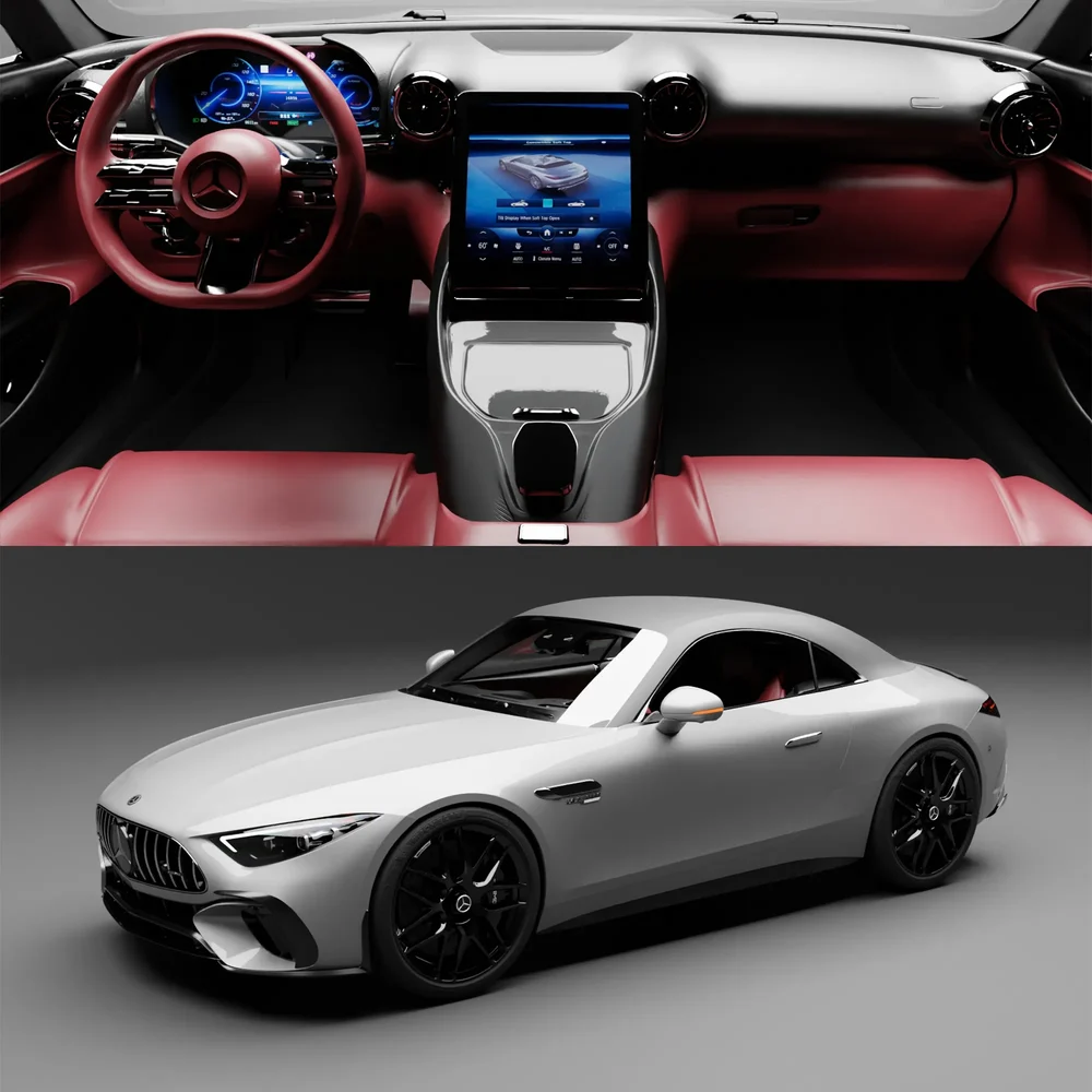 Mercedes Sl63 Amg(Rigged)