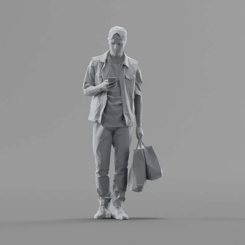 Lowpoly Male Standing
