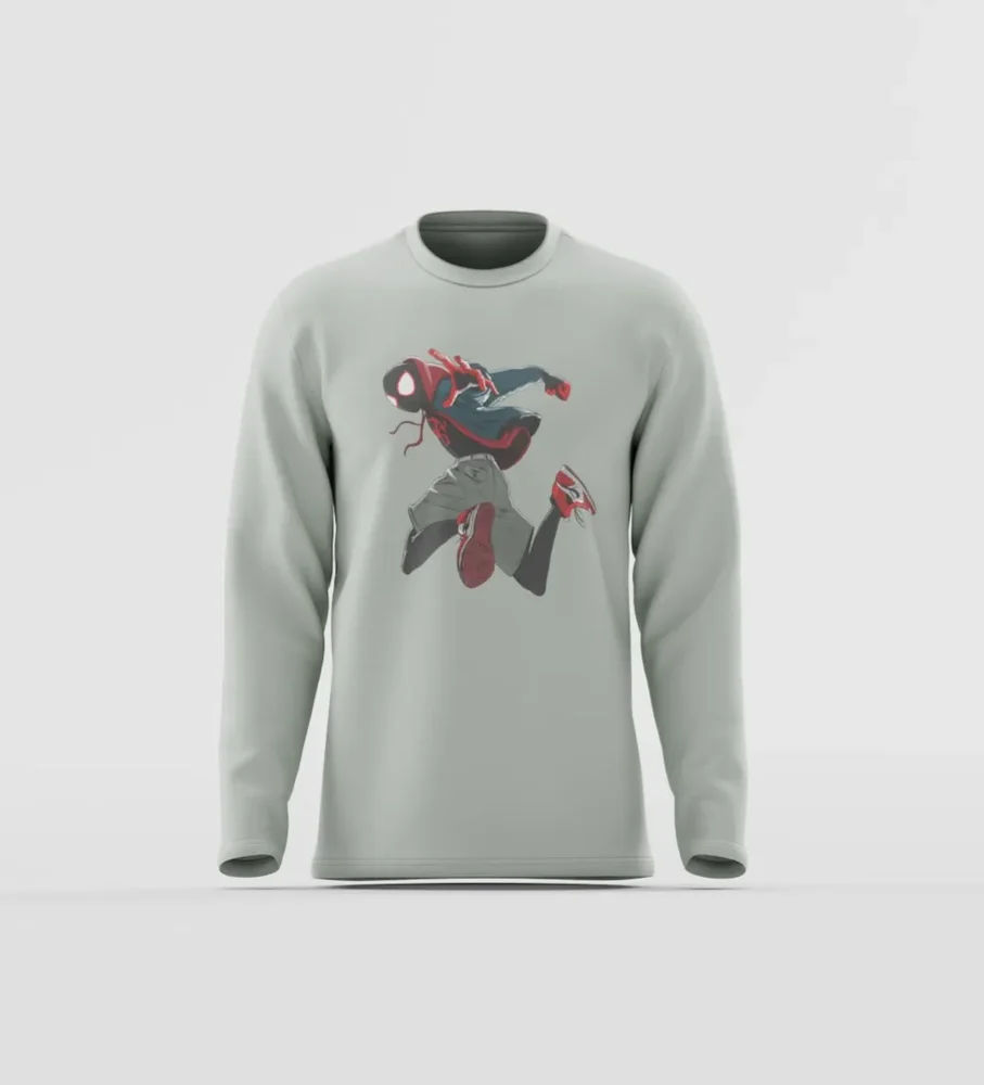 Men's Light Gray Spider