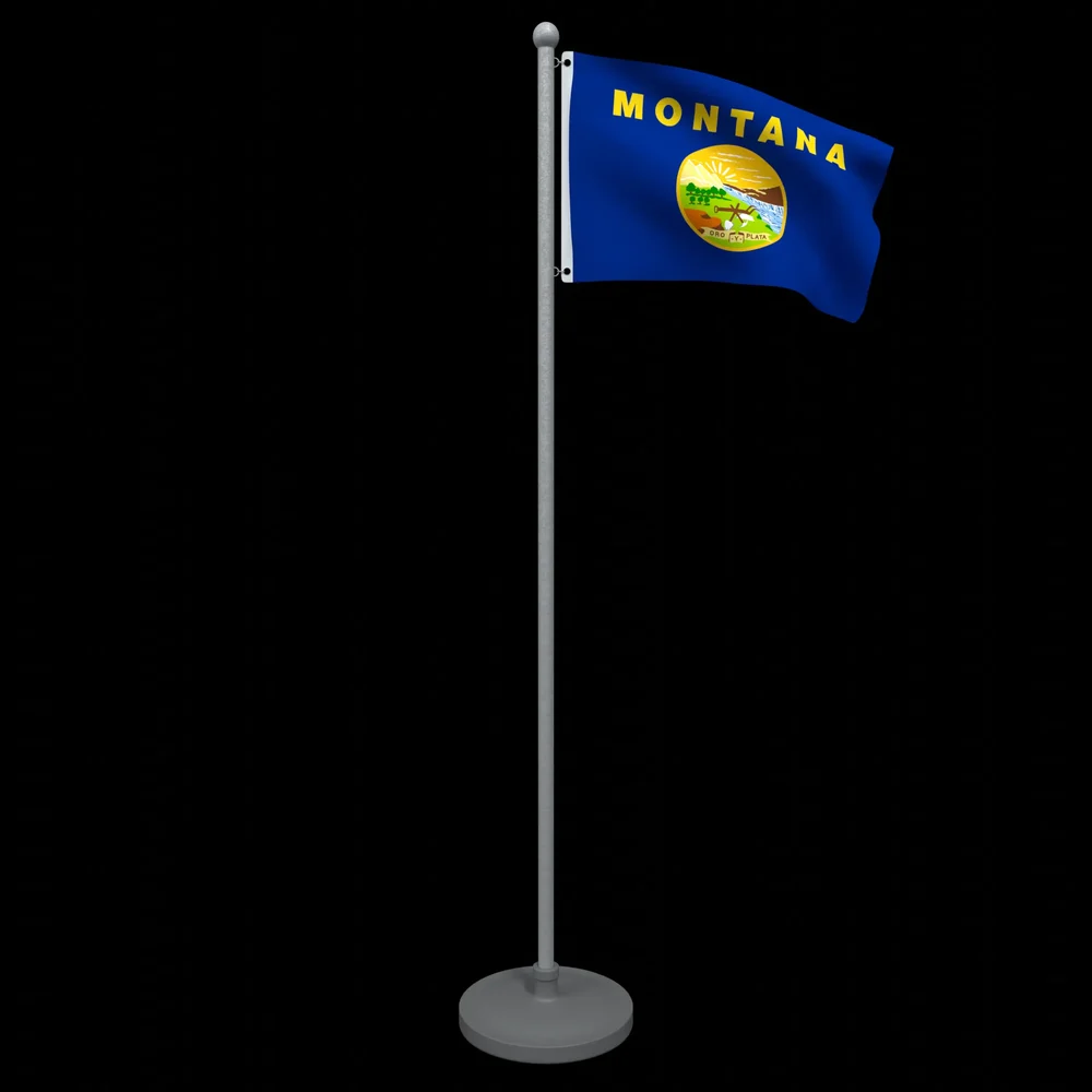 Animated Flag Of Montana State