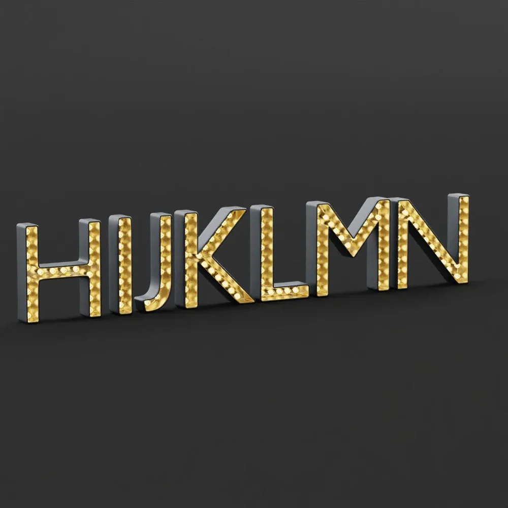 Marquee Alphabet Light Box Hijklmn
