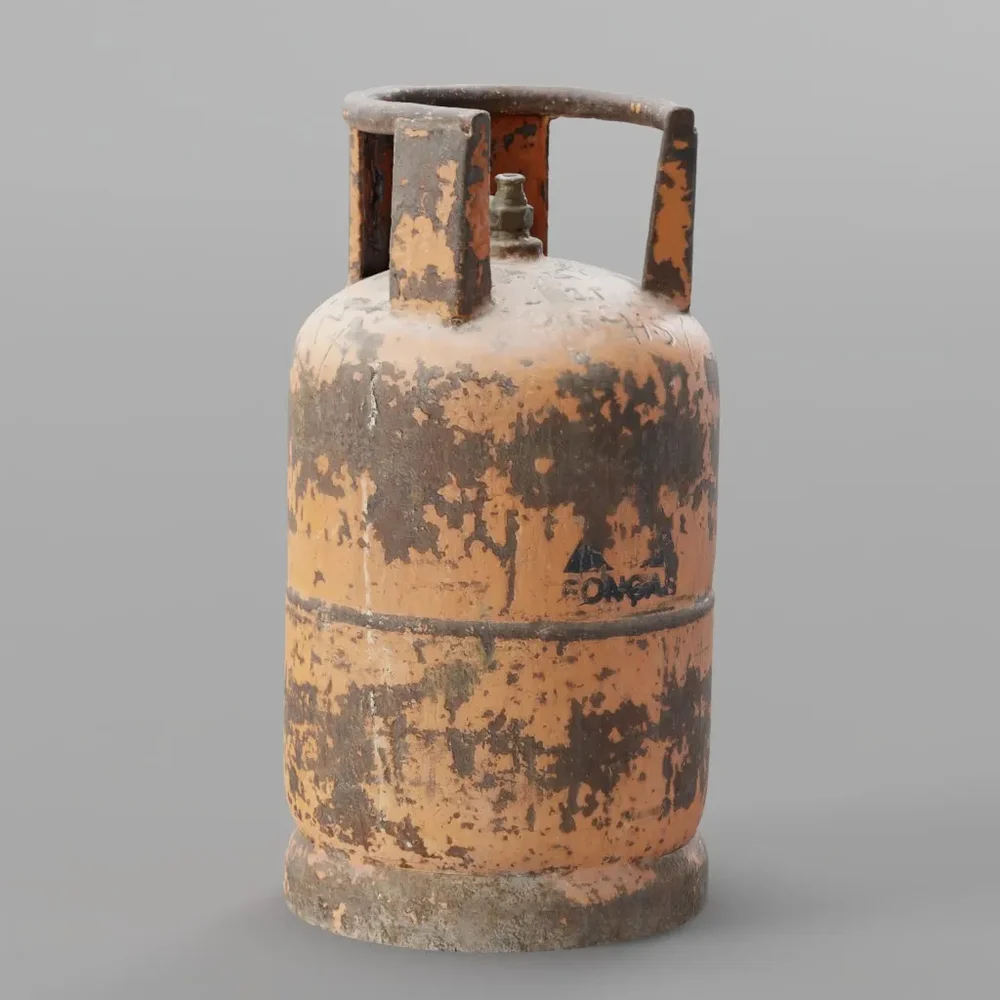 Lpg Cylinder Old Rusty