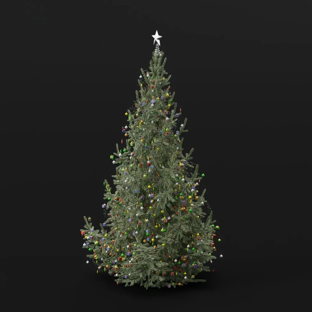 Christmas Tree Deco Snow Large