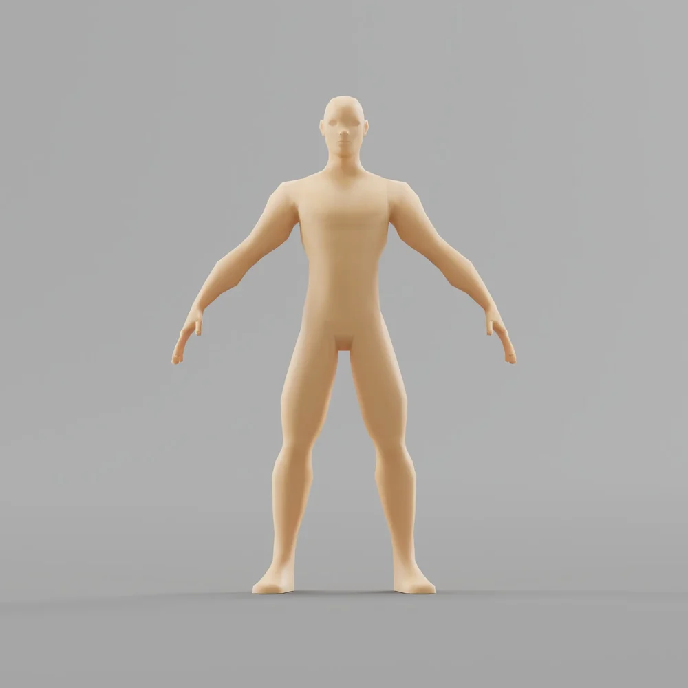 Stylized Male Base Mesh