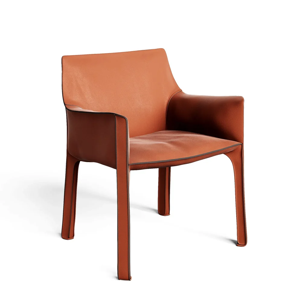 Saddle Leather Chair 01 Cab413