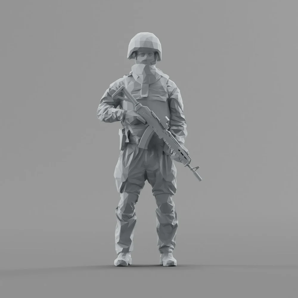 Lowpoly People Swat Soldier