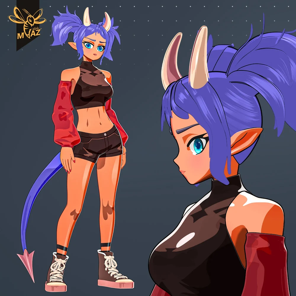 Arrogant Bossy Girl - Anime Style