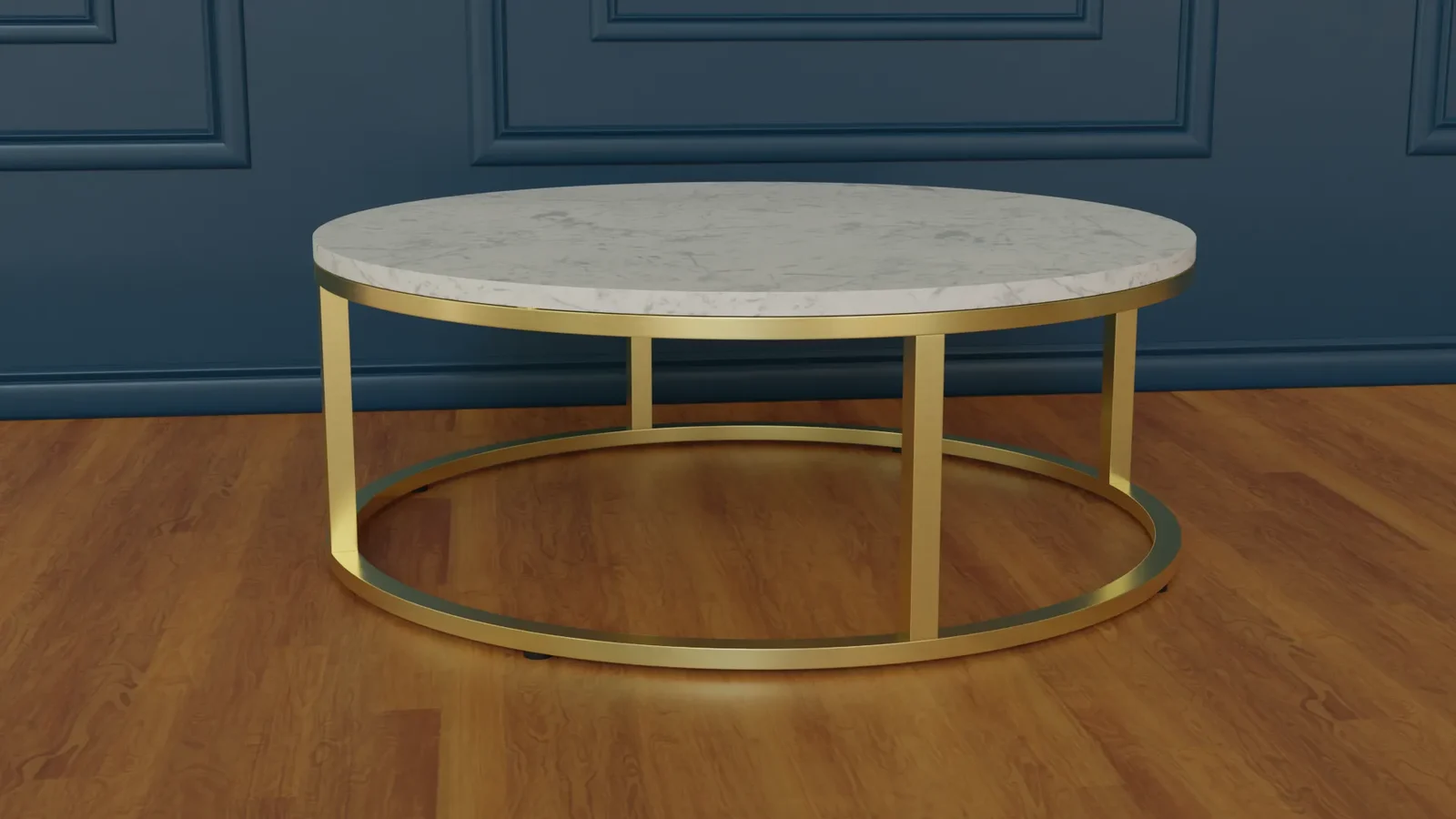 Smart Round Marble Brass Coffee Table