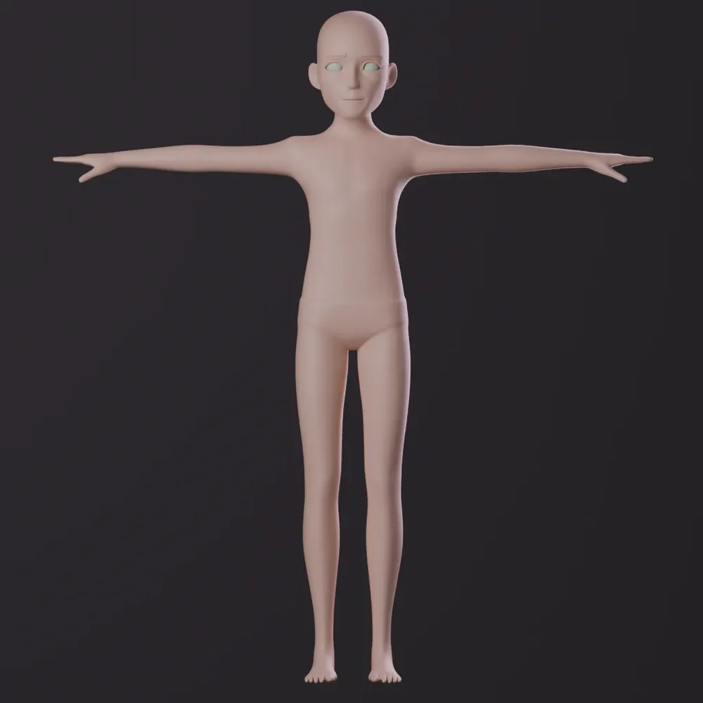 Stylized Male Base Mesh