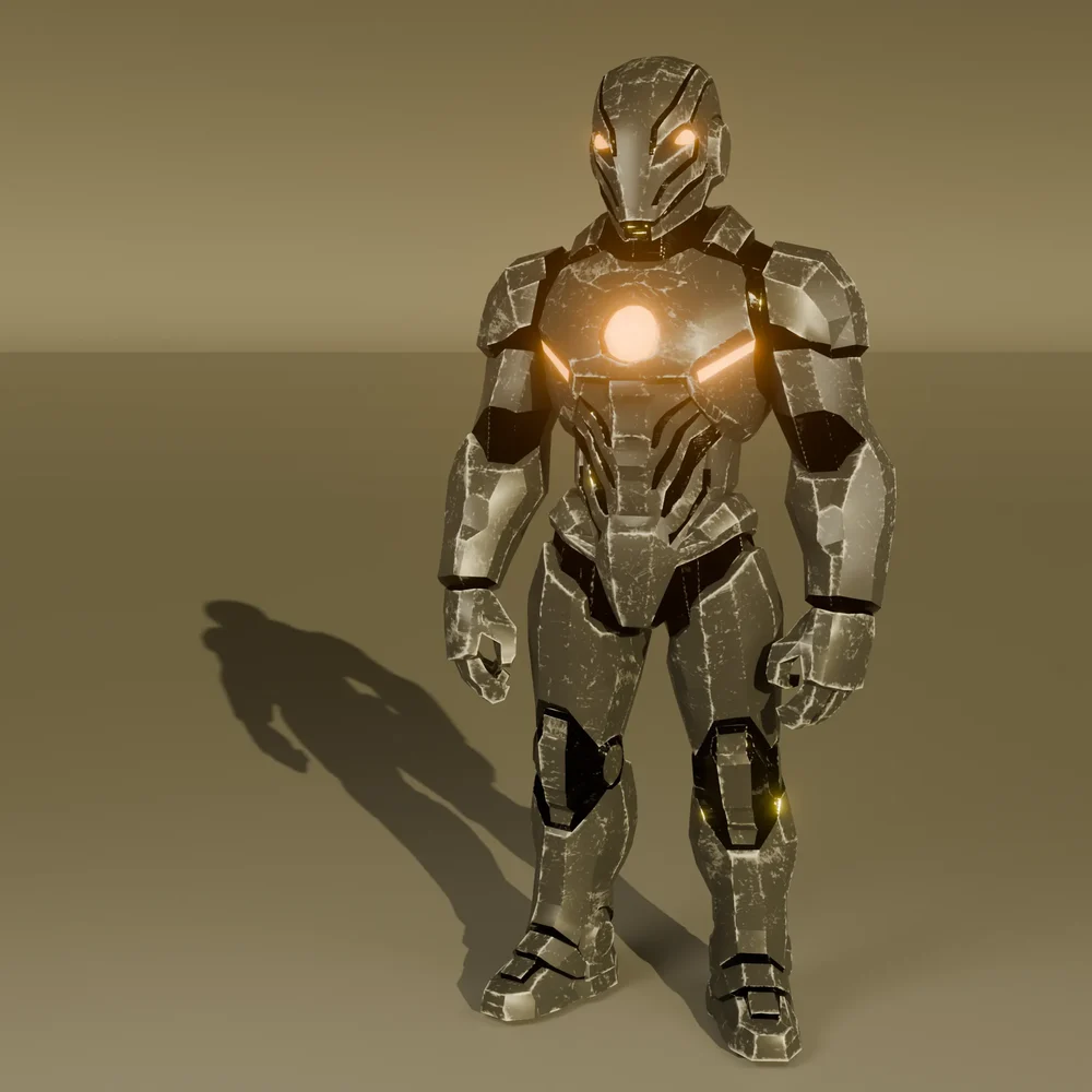 Futuristic Combat Robot Soldier