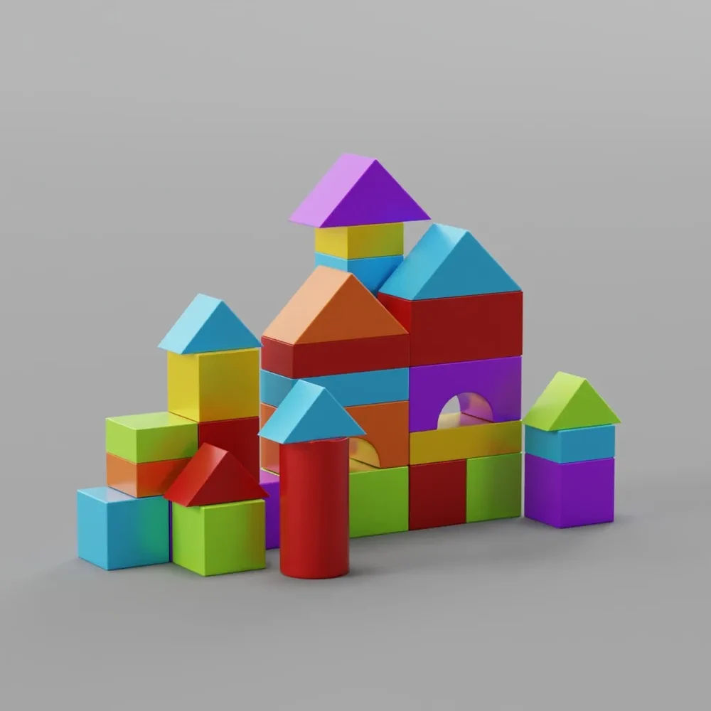 Colorful Building Blocks Set