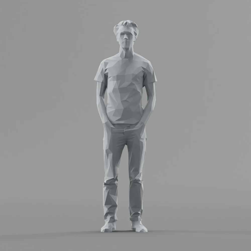 Lowpoly Male Standing