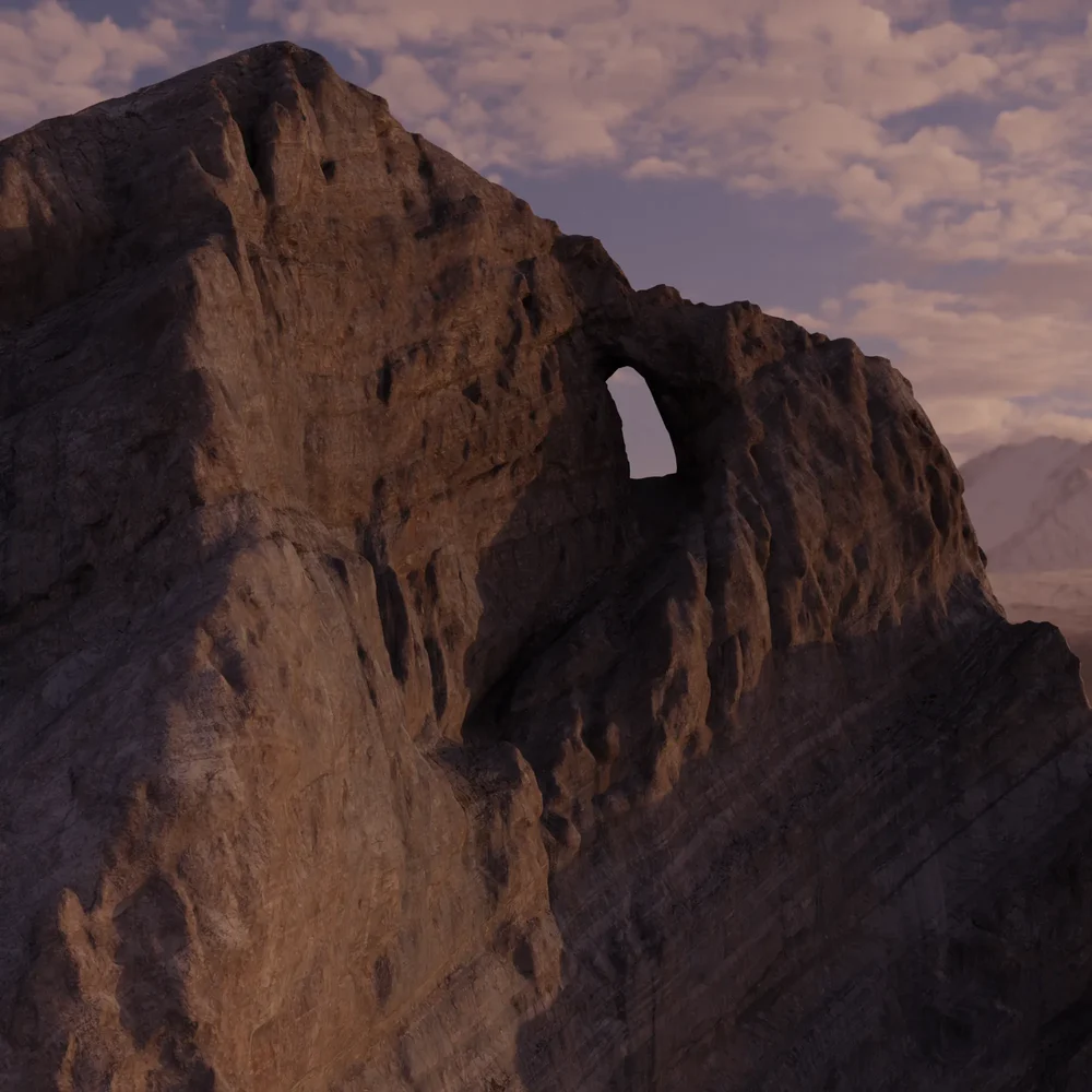 Rocky Peak With Hole Photoscan