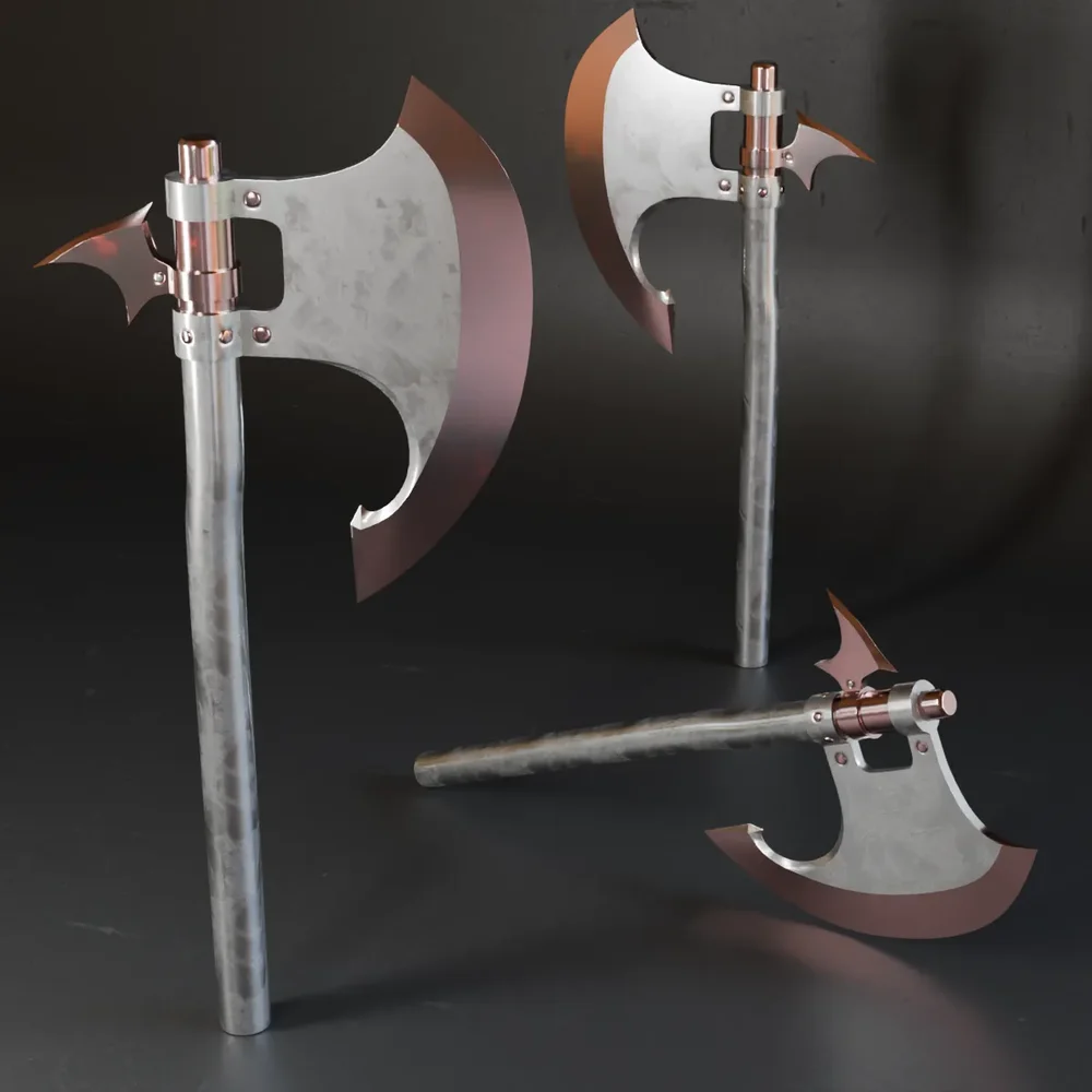 Mk Axe Lowpoly-027