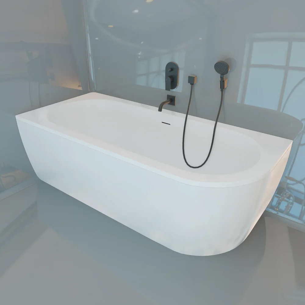 Slim Corner Bathtub