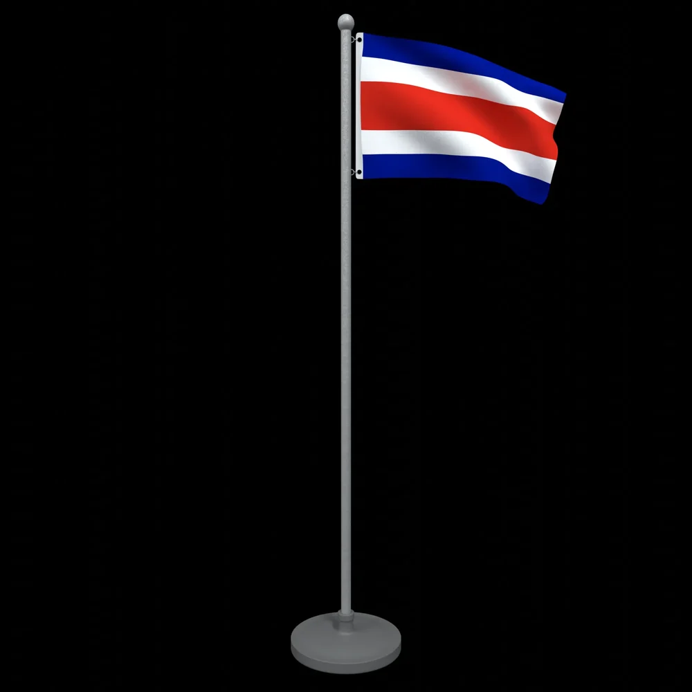 Animated Flag Of Costa Rica