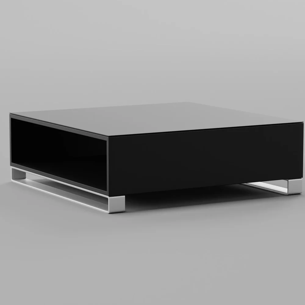 Coffee Table Glas Black