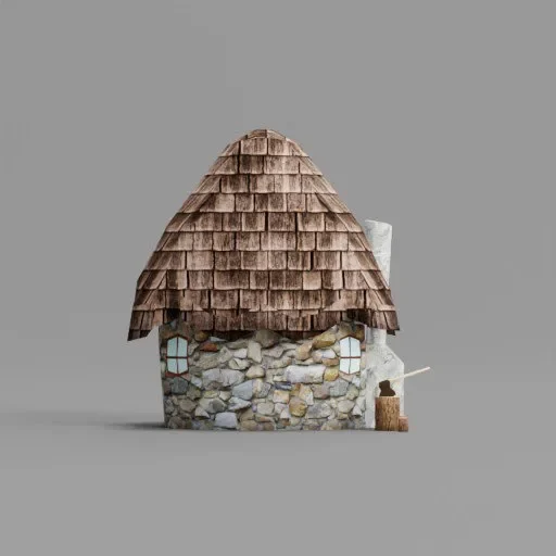 Low Poly Dwarf House