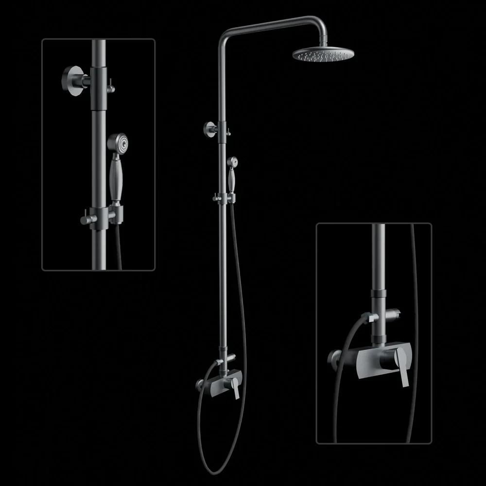 Modern Wall-Mounted Shower Set