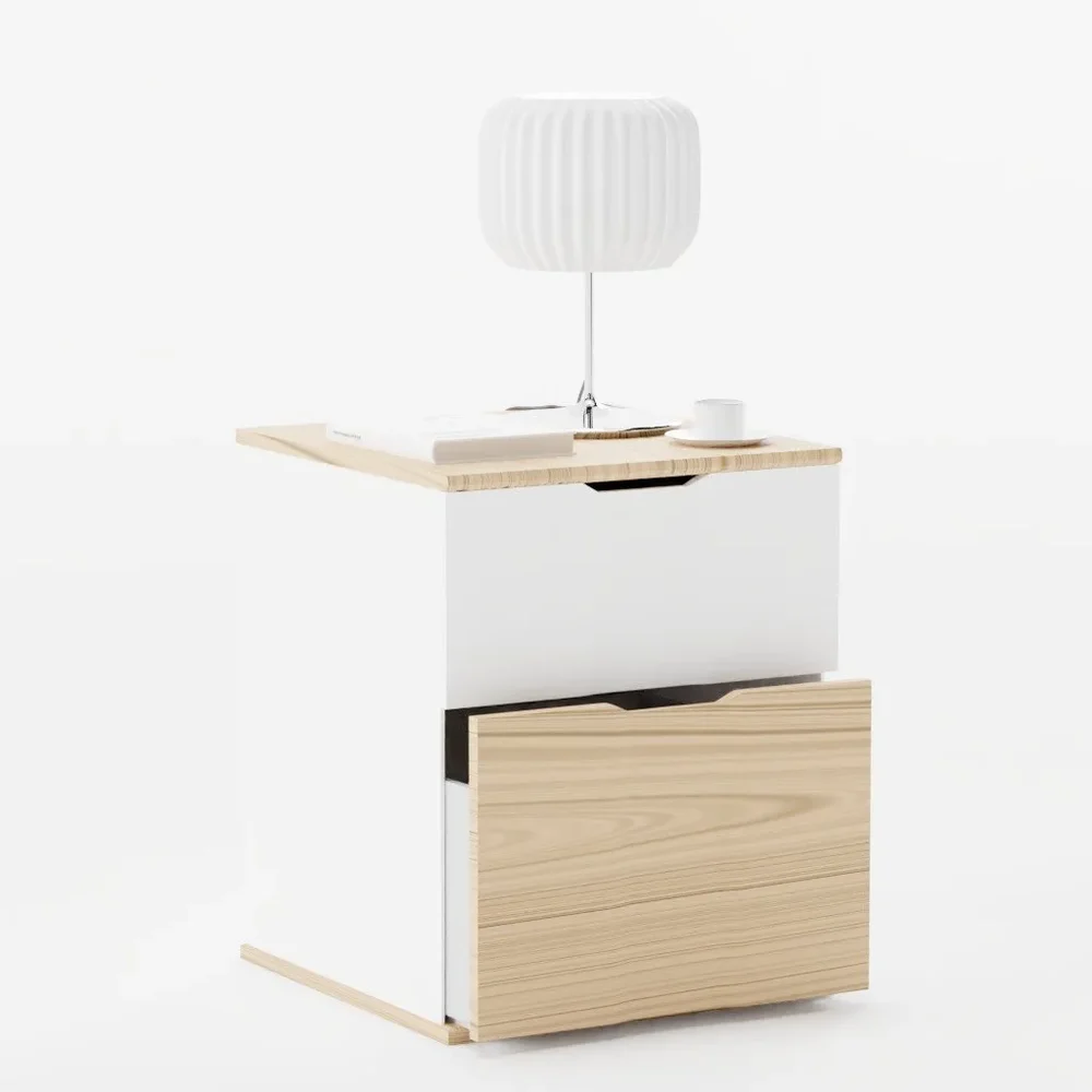 Bed Lamp On Bedside Table