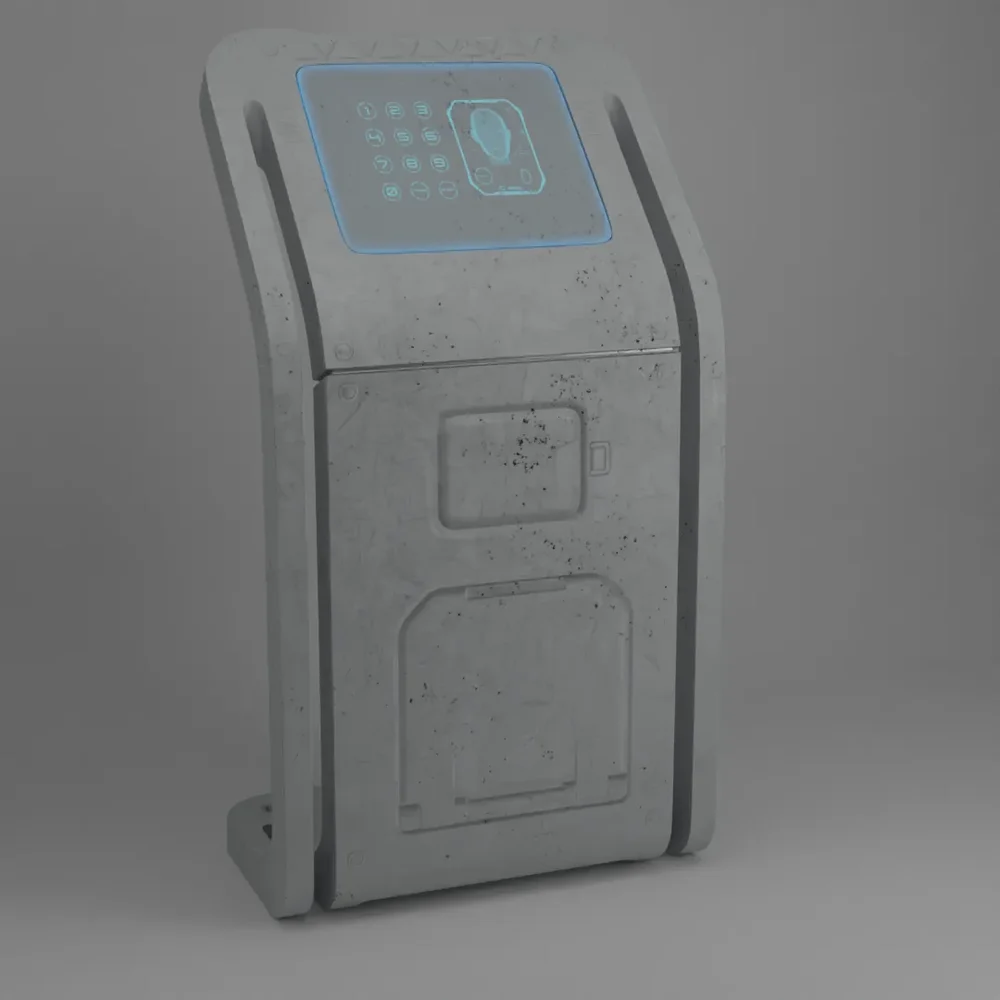 Futuristic Scifi Terminal Access Control Panel