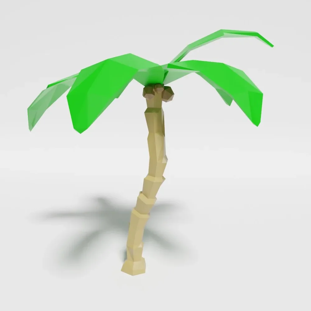 Low Poly Palm Tree