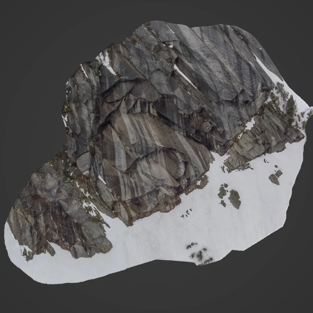 Rocky Cliff On Mountain Photoscan