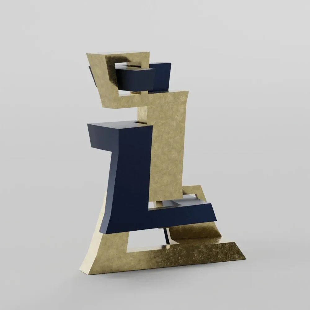 Hybrid Geo-Org Sculpture