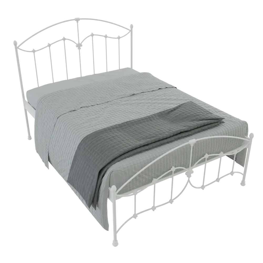 Bed Iron Provençal Couple Flor De Lis