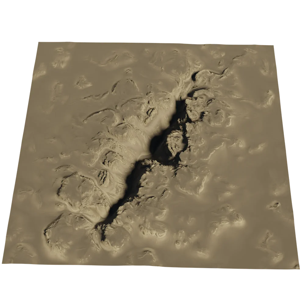 Sediment Crack Land