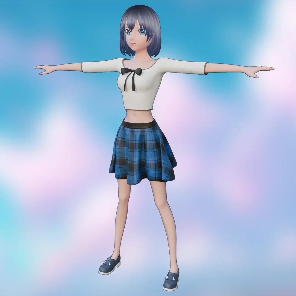 Anime Girl 3d