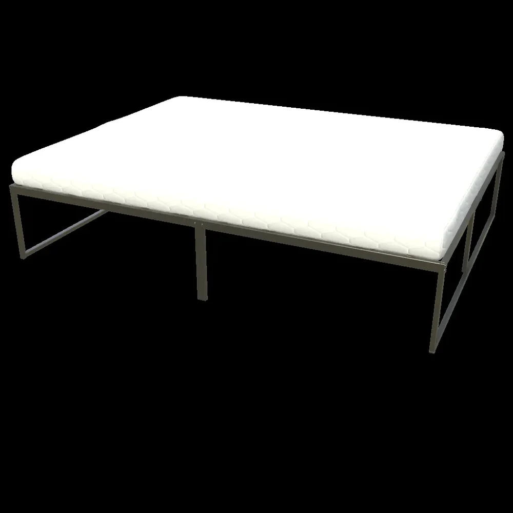 Metal Frame Bed With Matress