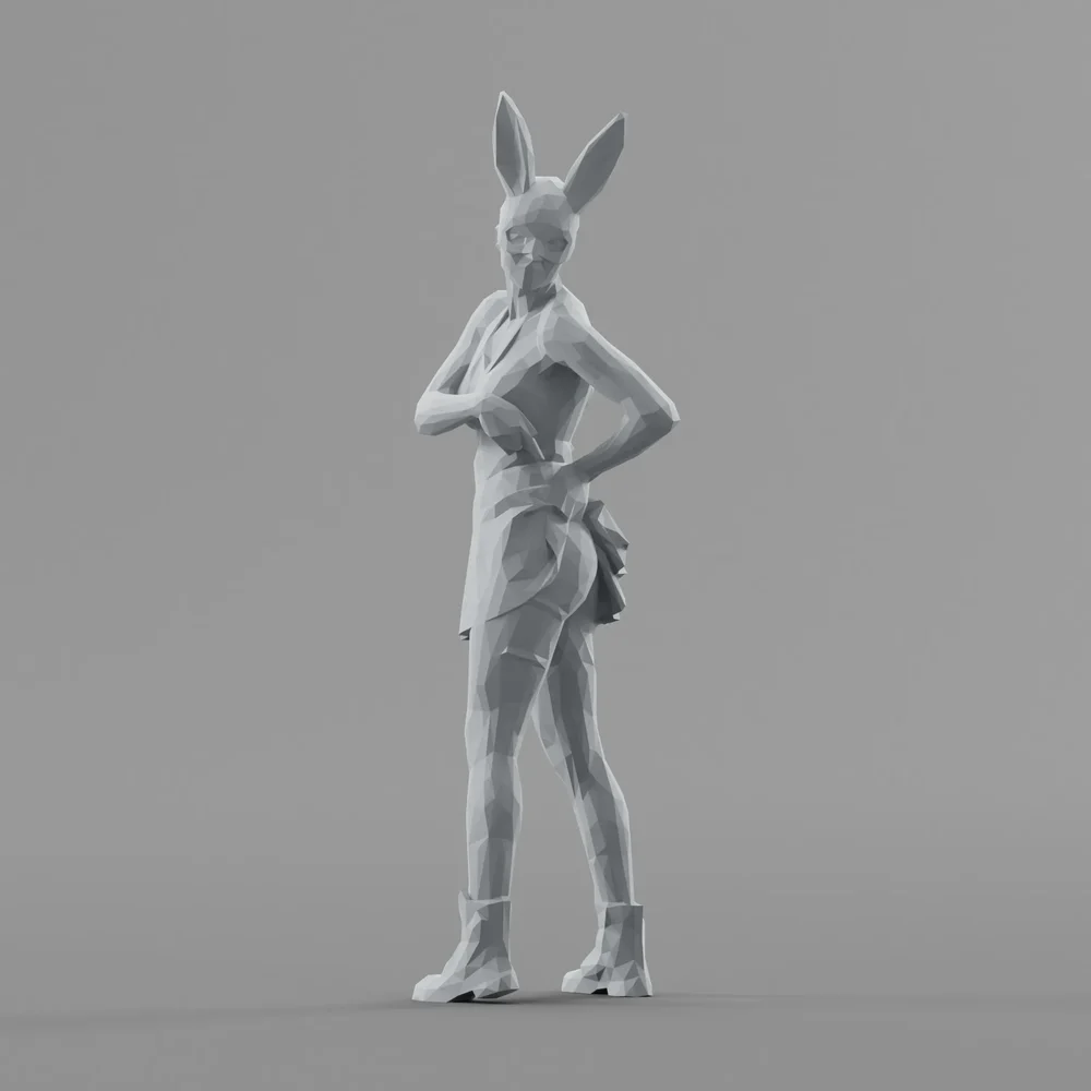 Lowpoly Female Standing