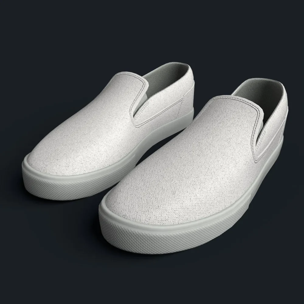 White Slip-On Sneaker