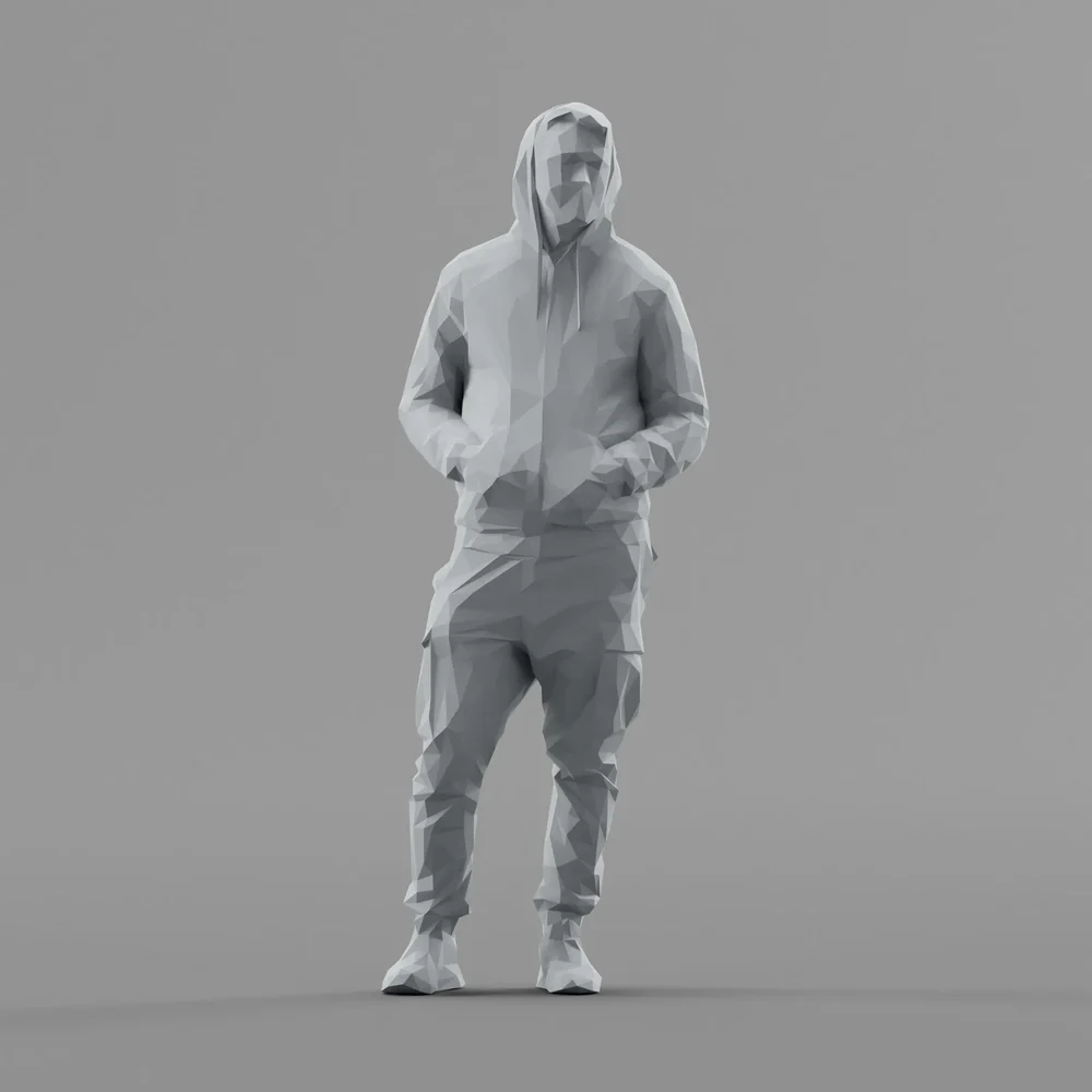 Lowpoly Male Standing