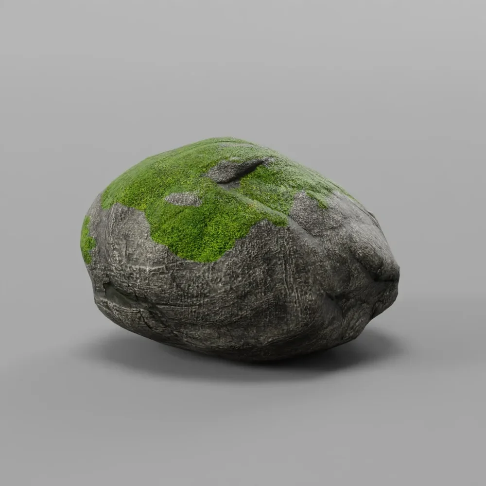 Rock Moss Boulder