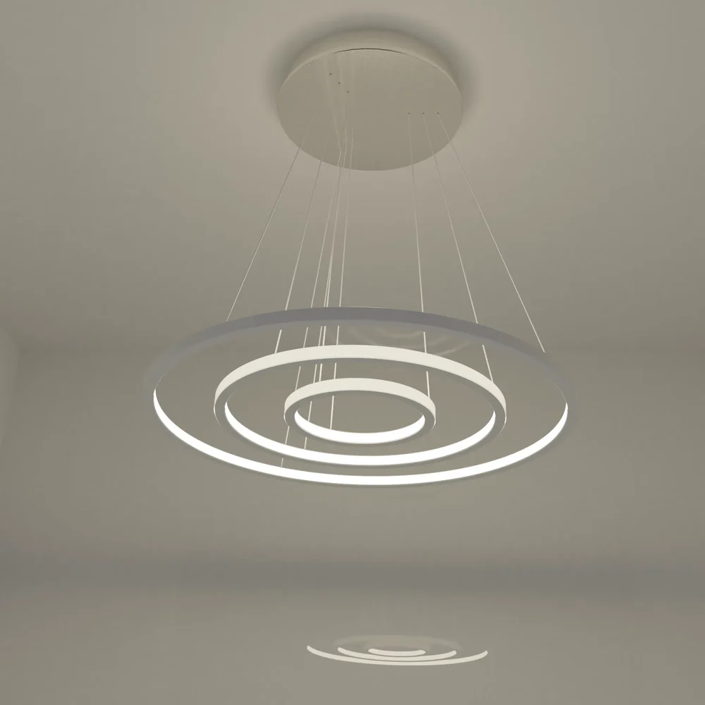 Pendant Ceiling Lamp - 3 Rings.