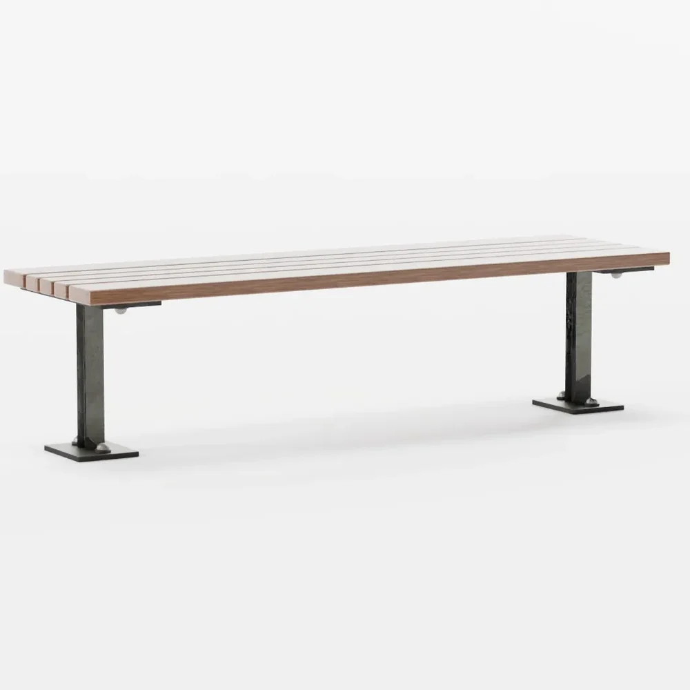 Wooden Park Bench
