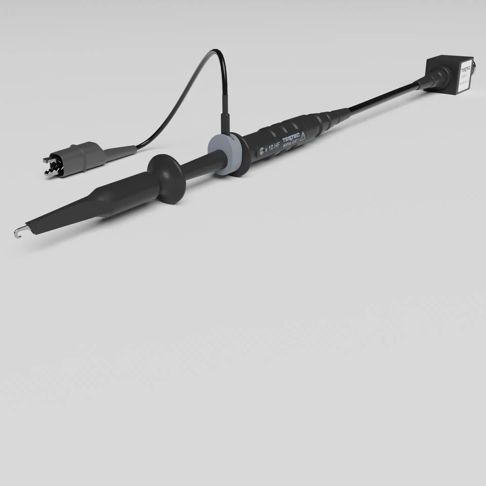 Bnc Oscilloscope Probe Testec Hf X10 600vp Cat I With Hook