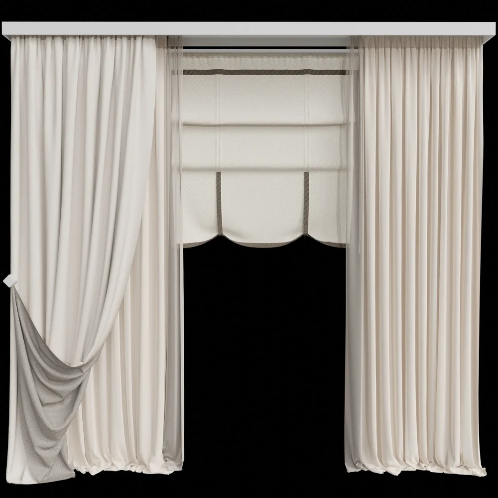 Mi Silk And Cotton Curtain Set