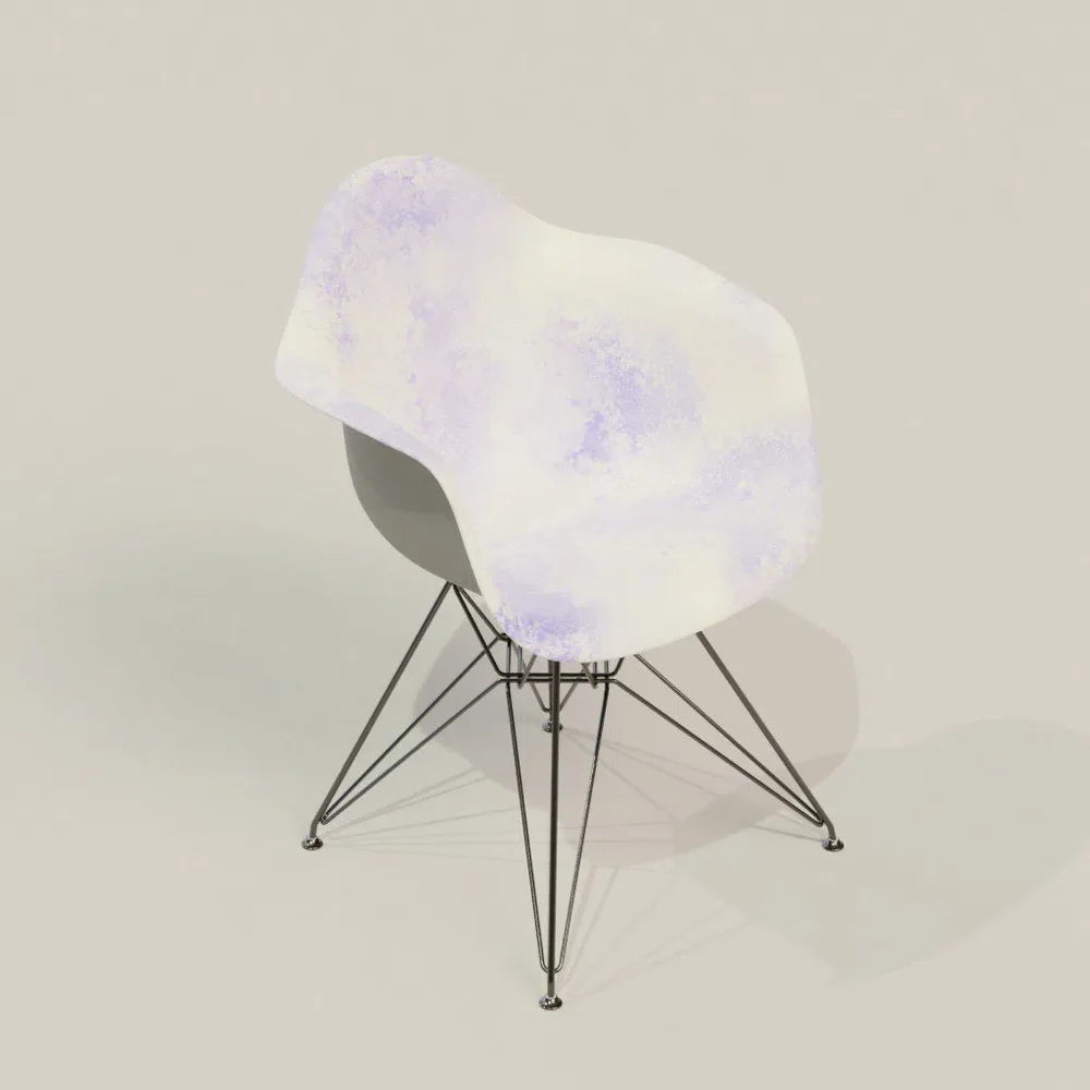 Modern Plastic Metal Chair