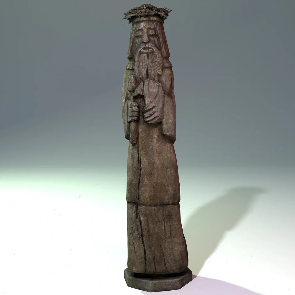 Wooden Figure Christ Crown