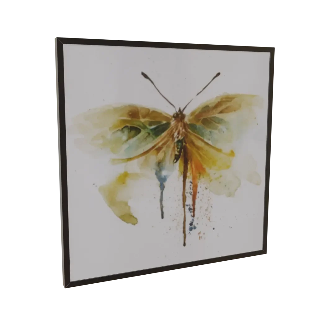 Painting Orange Butterfly